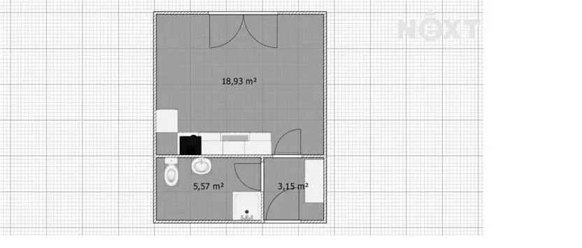 Pronájem bytu 1+kk, Plzeň, Plovární, 27 m2