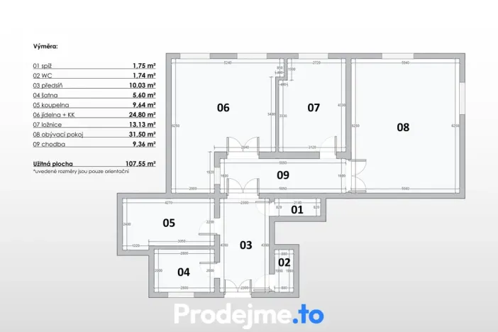 Pronájem bytu 3+kk, Praha - Smíchov, Preslova, 110 m2