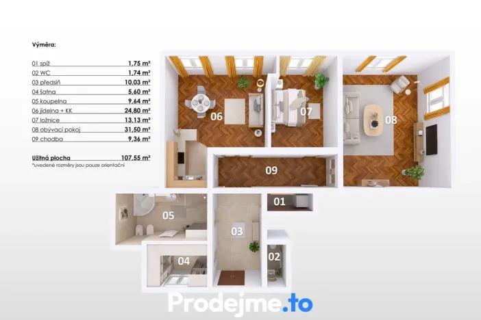 Pronájem bytu 3+kk, Praha - Smíchov, Preslova, 110 m2