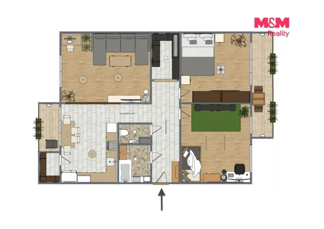 Prodej bytu 3+1, Poděbrady - Poděbrady III, Moučná, 101 m2