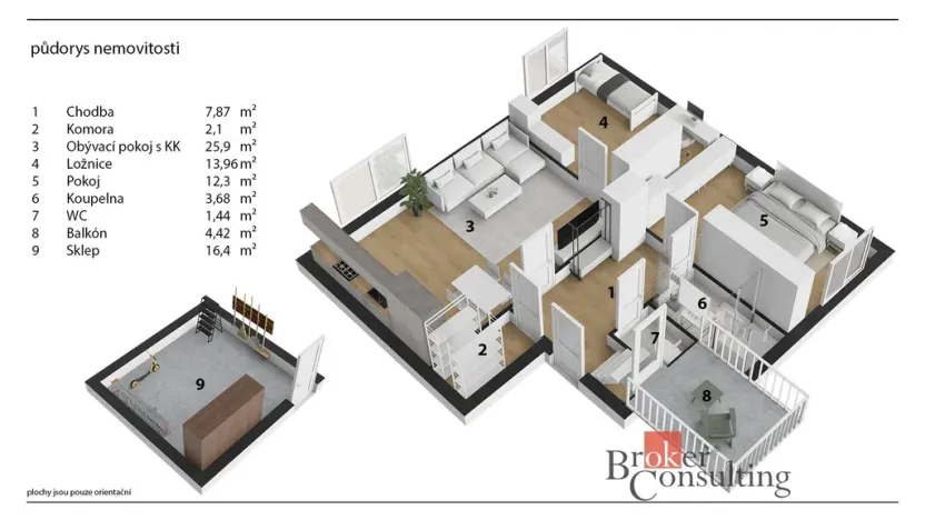 Prodej bytu 3+kk, Pardubice - Zelené Předměstí, Rožkova, 89 m2
