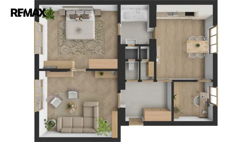 Pronájem bytu 3+kk, Hradec Králové - Pražské Předměstí, Herbenova, 78 m2