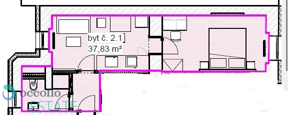 Pronájem bytu 2+kk, Plzeň, Klatovská třída, 37 m2