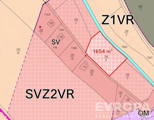 Prodej pozemku pro bydlení, Nová Paka - Vrchovina, 1654 m2