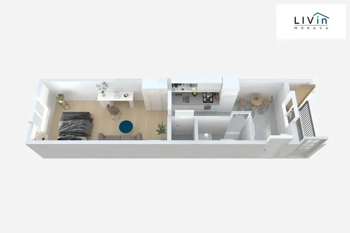Pronájem bytu 1+1, Olomouc, tř. Svornosti, 32 m2