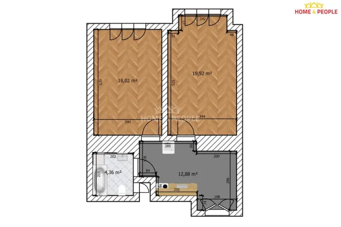 Pronájem bytu 2+1, Praha - Žižkov, Biskupcova, 55 m2