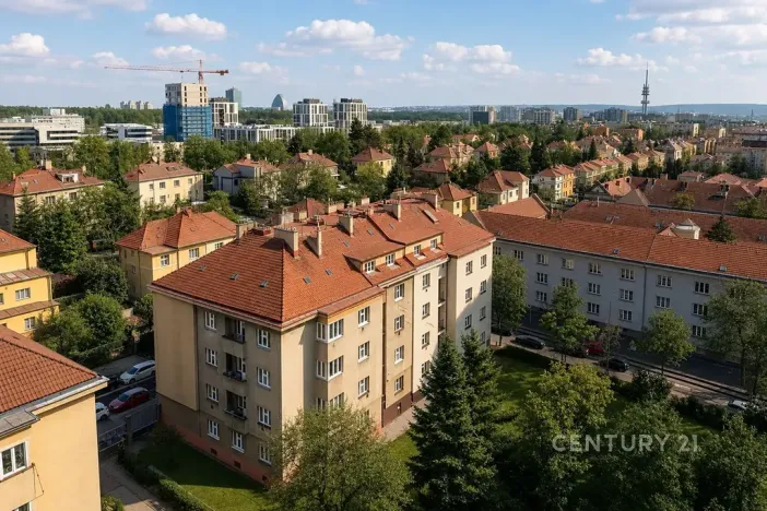 Pronájem bytu 1+kk, Praha - Žižkov, Jeseniova, 28 m2