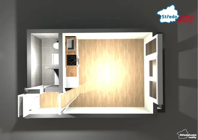 Pronájem bytu 1+kk, Ústí nad Labem, Hoření, 21 m2
