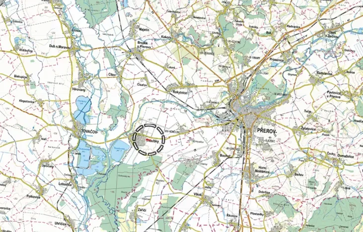 Prodej pozemku pro bydlení, Troubky, 7715 m2