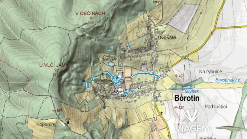 Prodej podílu pole, Borotín, 284 m2