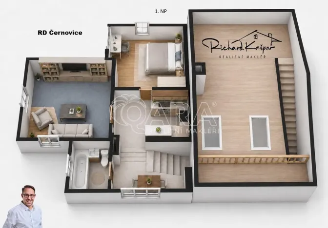 Prodej rodinného domu, Černovice, Ke Starým jatkám, 80 m2