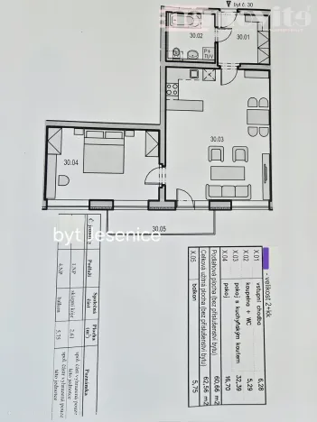 Prodej bytu 2+kk, Jesenice, Na Okruhu, 62 m2