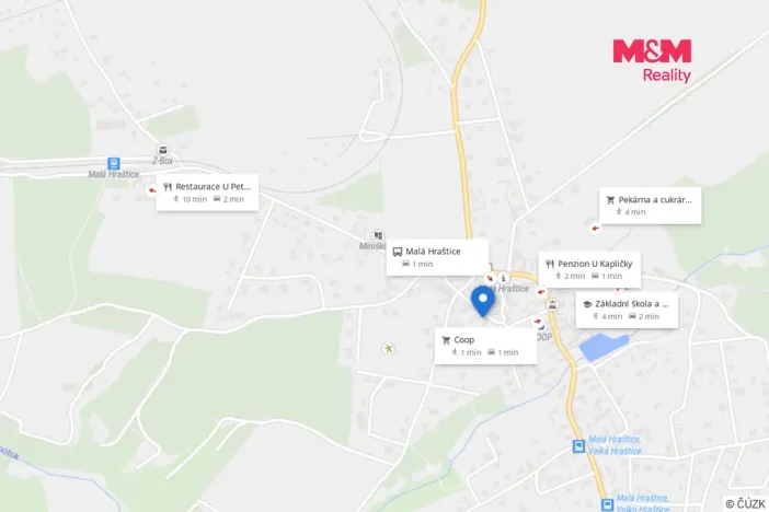 Pronájem rodinného domu, Malá Hraštice, 54 m2