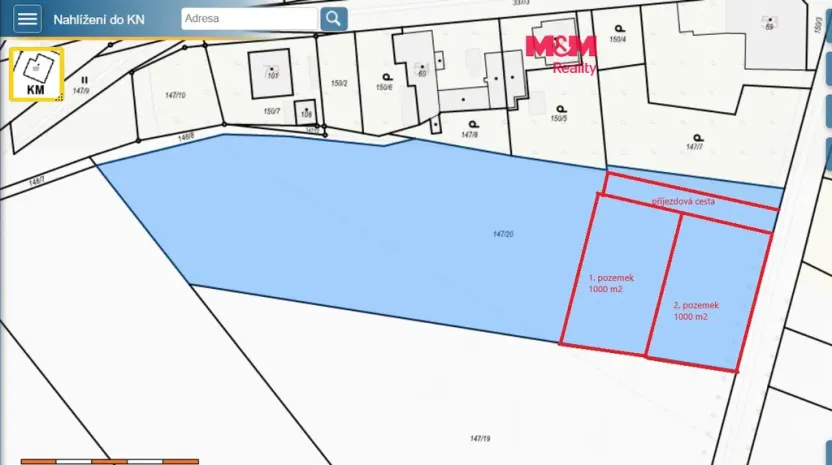 Prodej pozemku pro bydlení, Újezd u Přelouče, 1000 m2