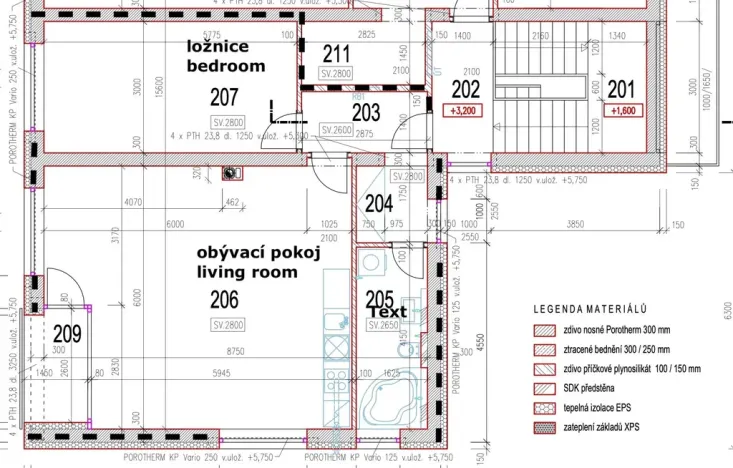 Pronájem bytu 2+kk, Dobřichovice, Anglická, 70 m2