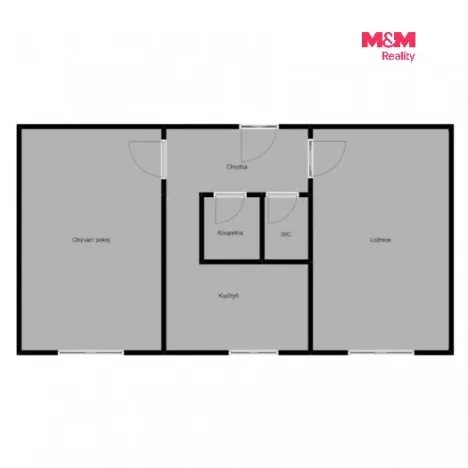 Prodej bytu 2+1, Kadaň - Tušimice, 52 m2