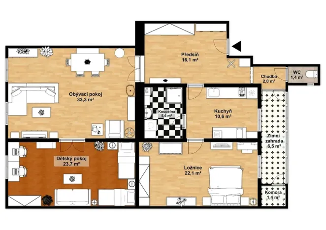 Prodej bytu 4+1, Praha - Nové Město, Dlážděná, 122 m2
