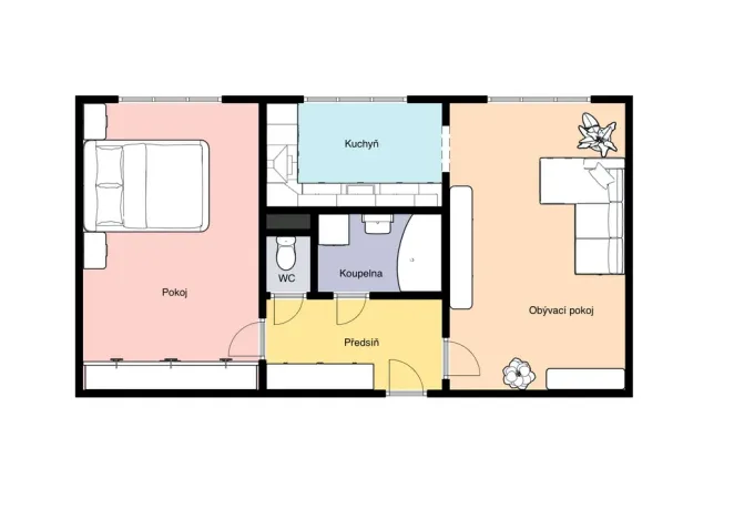 Prodej bytu 2+1, Praha - Vokovice, Etiopská, 51 m2