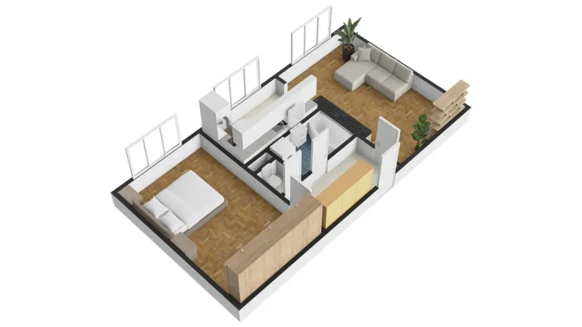 Prodej bytu 2+1, Praha - Vokovice, Etiopská, 51 m2