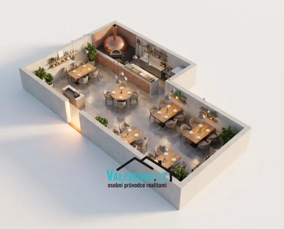 Pronájem restaurace, Hulín, Holešovská, 45 m2