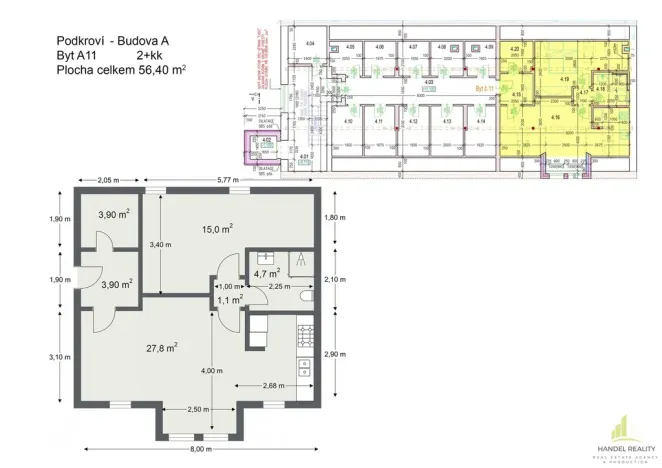 Prodej bytu 2+kk, Břeclav, 62 m2