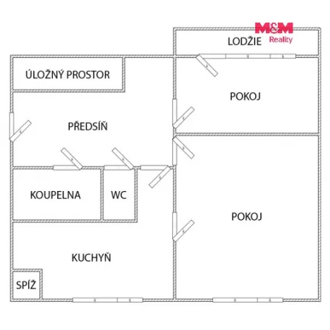 Prodej bytu 2+1, Kadaň - Tušimice, 61 m2