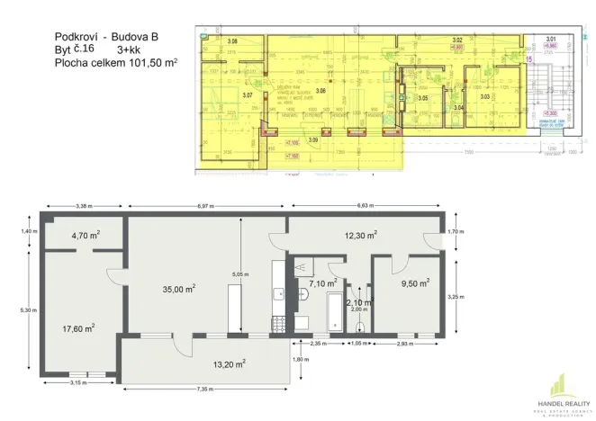 Prodej bytu 3+kk, Břeclav, 91 m2