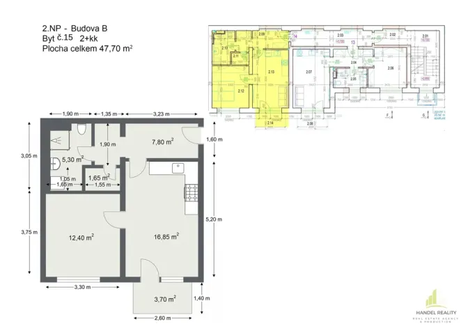 Prodej bytu 2+kk, Břeclav, 47 m2