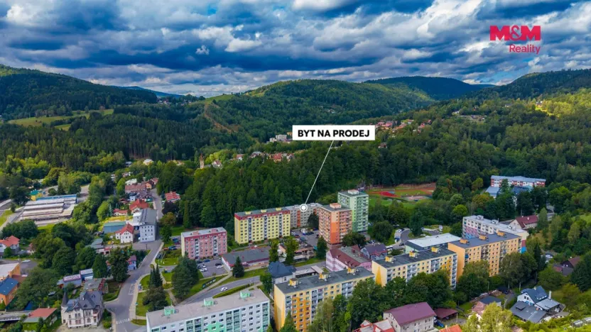 Prodej bytu 2+1, Desná, Krátká, 55 m2
