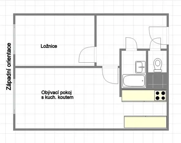 Prodej bytu 2+kk, Praha - Záběhlice, Dunická, 45 m2