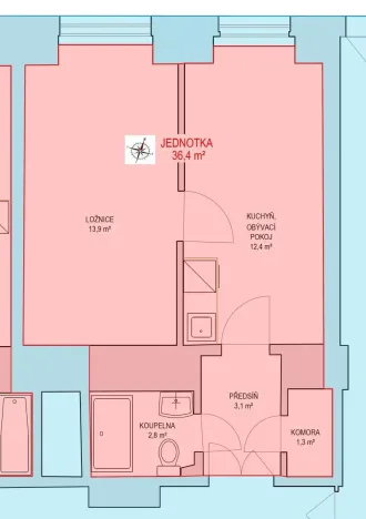 Prodej bytu 2+kk, Praha - Žižkov, Žerotínova, 33 m2