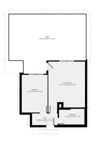 Pronájem bytu 2+kk, Praha - Vysočany, Svatošových, 46 m2