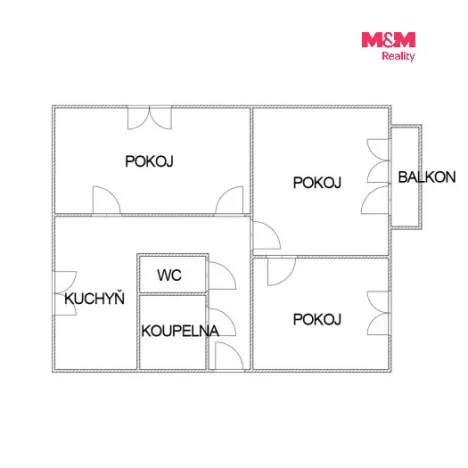 Prodej bytu 3+1, Hranice, Kpt. Jaroše, 67 m2