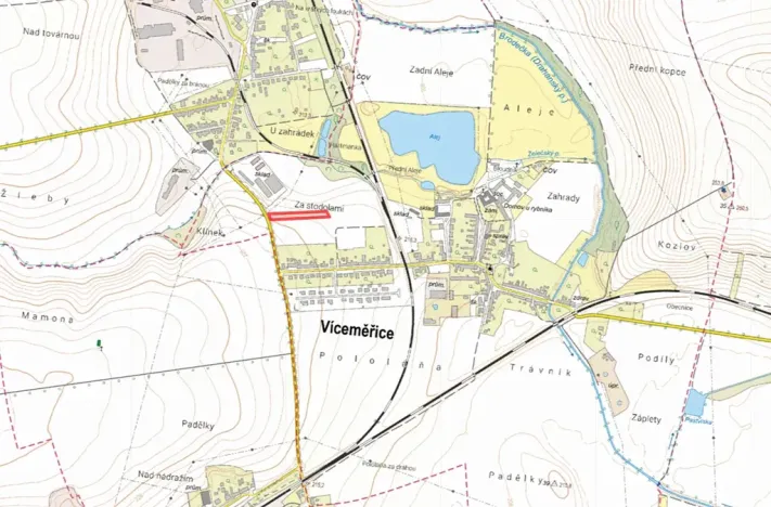 Prodej pozemku pro bydlení, Víceměřice, 3741 m2