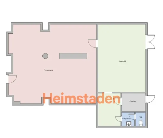 Pronájem obchodního prostoru, Karviná - Nové Město, nám. Budovatelů, 77 m2