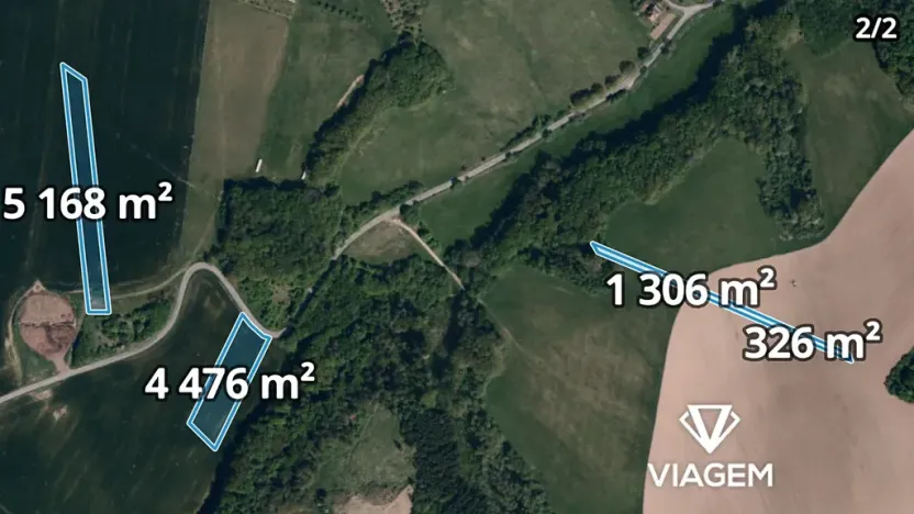 Prodej podílu pole, Kaňovice, 7242 m2