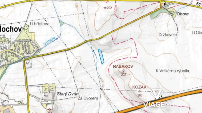 Prodej pole, Mochov, 5998 m2