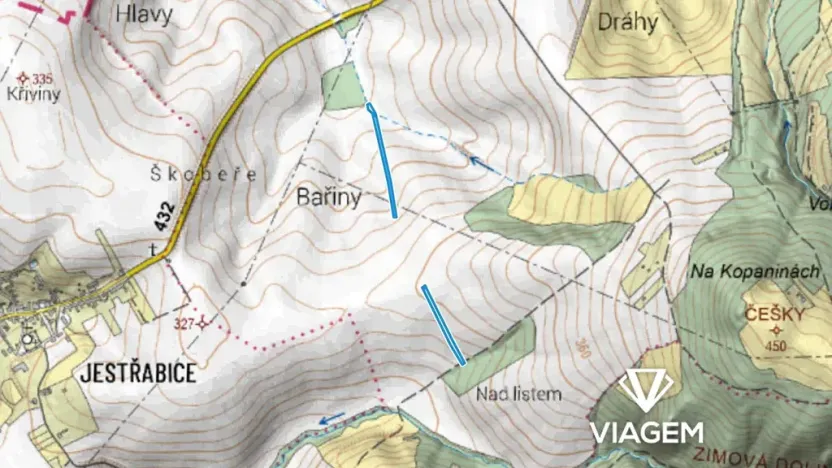 Prodej podílu pole, Koryčany, 1216 m2