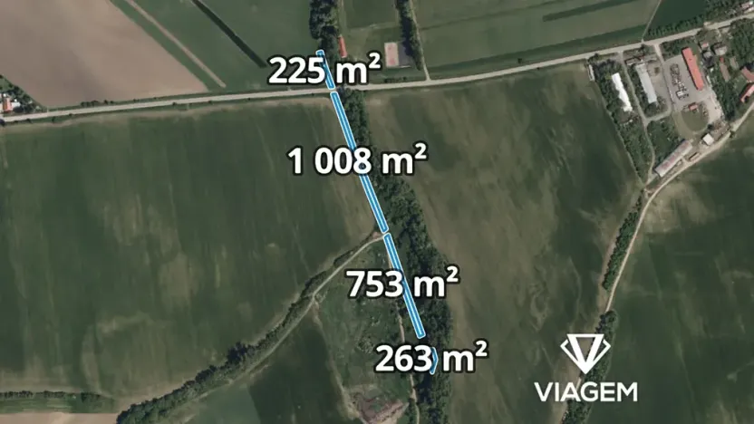 Prodej podílu pole, Hrubá Vrbka, 1124 m2