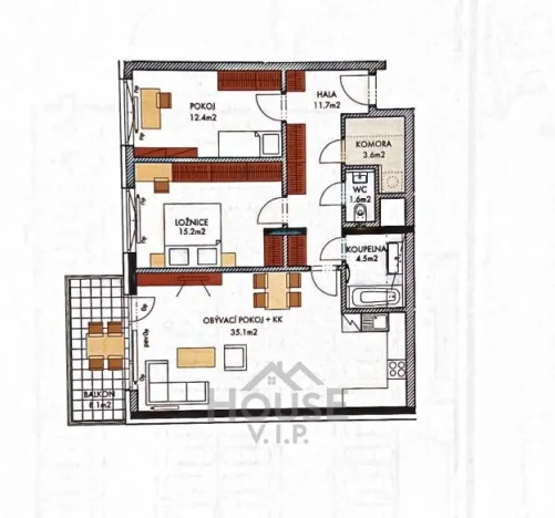 Prodej bytu 3+kk, Praha - Dolní Měcholupy, Kardausova, 89 m2