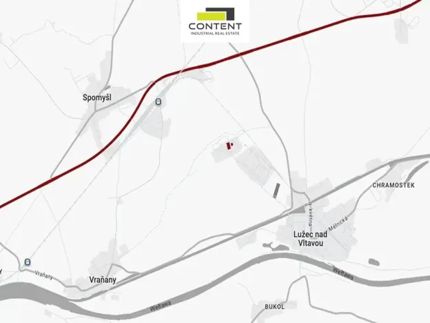 Pronájem skladu, Lužec nad Vltavou, 11000 m2