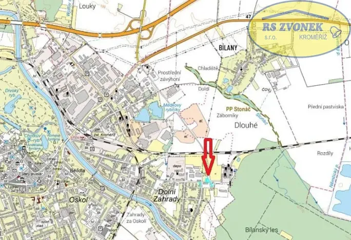 Prodej komerčního pozemku, Kroměříž, 2481 m2