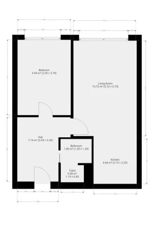 Pronájem bytu 2+kk, Praha, Novodvorská, 39 m2