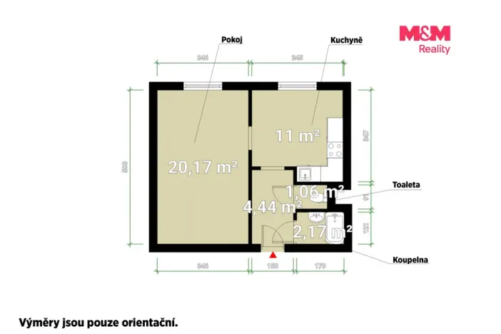 Pronájem bytu 1+1, Starý Plzenec, Dr. Beneše, 39 m2