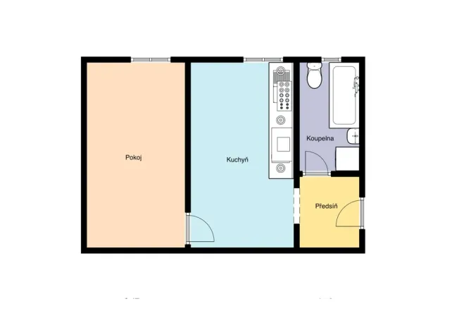 Prodej bytu 1+1, Praha - Satalice, Za Novákovou zahradou, 31 m2