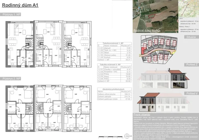 Prodej rodinného domu, Mořina, 106 m2