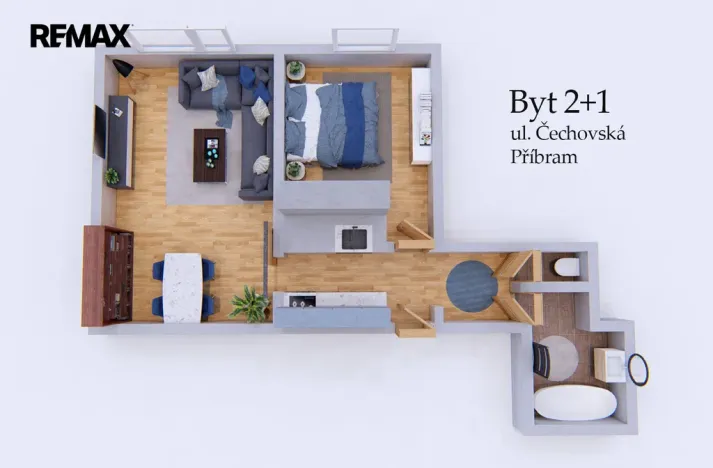 Prodej bytu 2+kk, Příbram - Příbram VIII, Čechovská, 44 m2