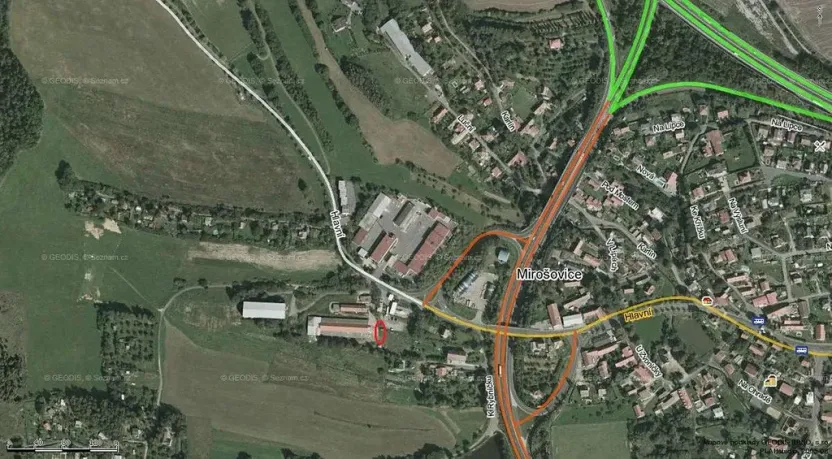 Pronájem skladu, Mirošovice, Hlavní, 412 m2