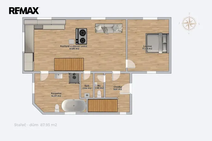 Prodej rodinného domu, Stařeč, Nádraží, 180 m2