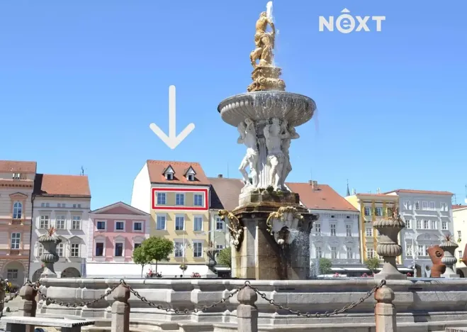Pronájem kanceláře, České Budějovice, nám. Přemysla Otakara II., 150 m2